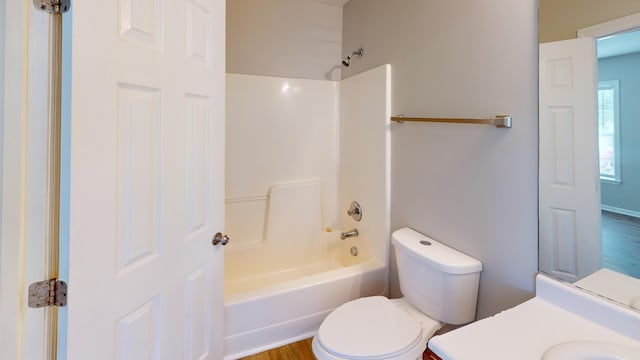 1235 Longpoint Dr, Augusta, GA 30906 - full bath featuring washtub / shower combination, toilet, and vanity