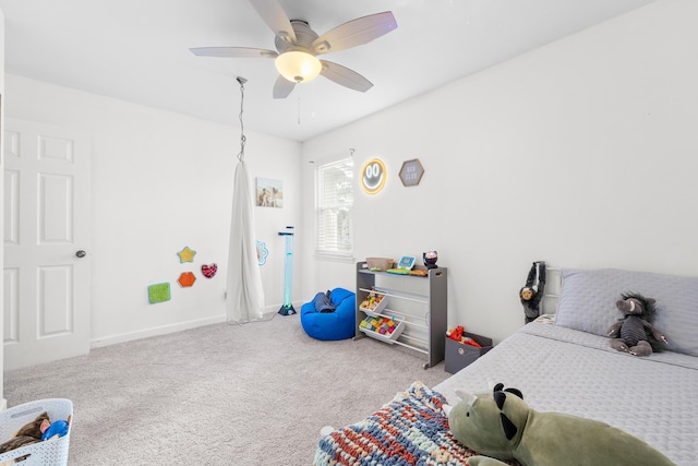 3973 Concord Pl, Martinez, GA 30907 - carpeted bedroom featuring a ceiling fan and baseboards