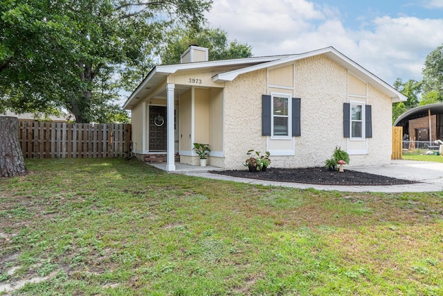 3973 Concord Pl, Martinez, GA 30907 - view of front facade with a chimney and stucco siding