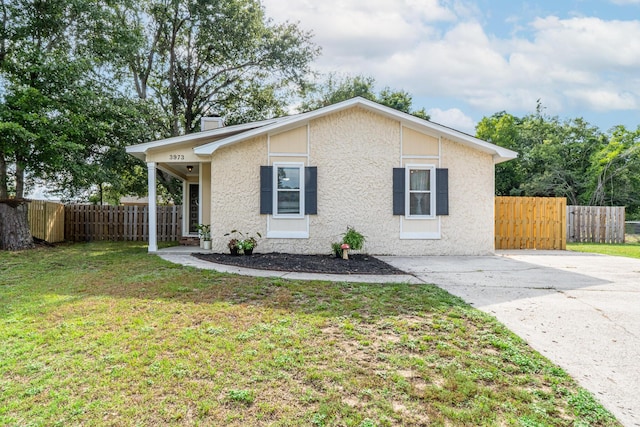 3973 Concord Pl, Martinez, GA 30907 - view of front facade with a chimney and stucco siding
