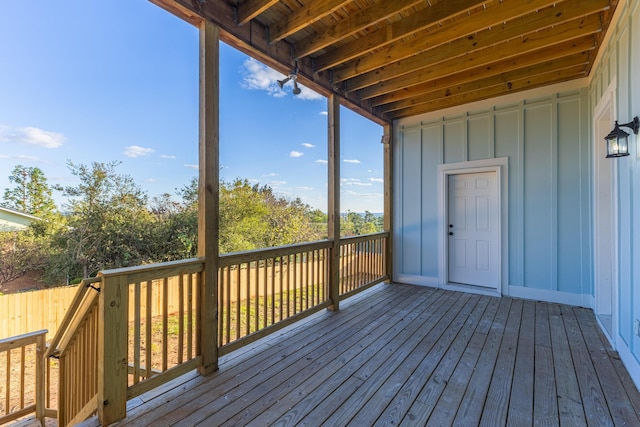 view of wooden terrace