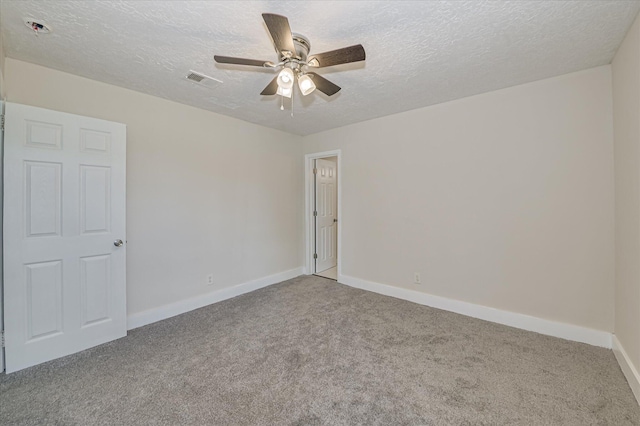 2001 Hiram Rd, Augusta, GA 30904 - carpeted empty room with a ceiling fan, a textured ceiling, and fire sprinkler in ceiling
