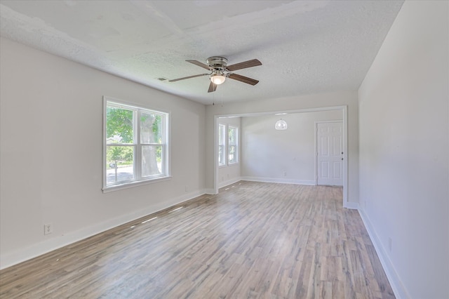 2001 Hiram Rd, Augusta, GA 30904 - spare room featuring a ceiling fan, wood finished floors, and a textured ceiling