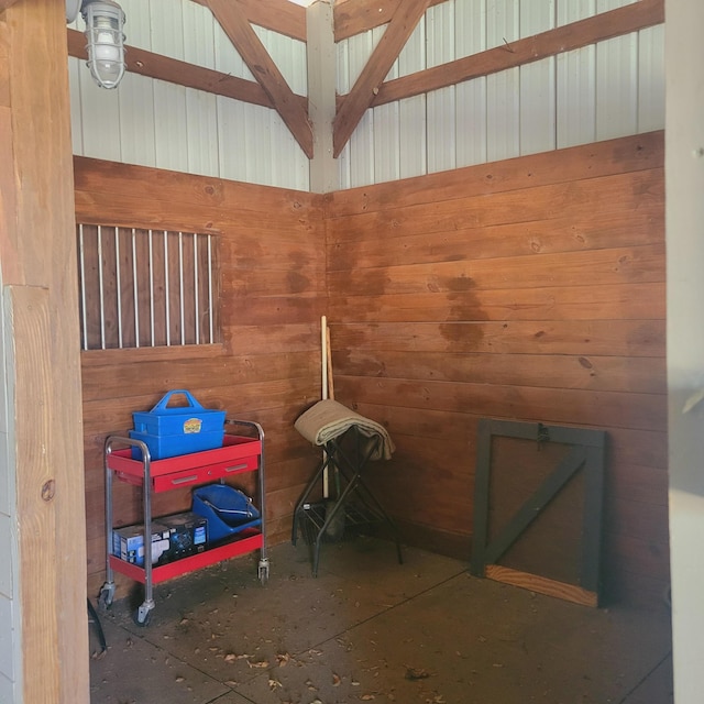 view of horse barn