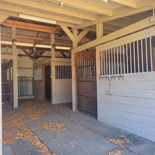 view of stable