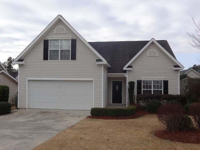 view of property featuring a garage