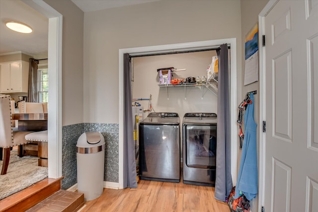 2013 Lamar Rd, Augusta, GA 30904 - laundry room featuring independent washer and dryer and light wood-type flooring
