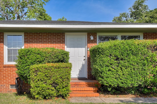 2013 Lamar Rd, Augusta, GA 30904 - doorway to property with brick siding and crawl space