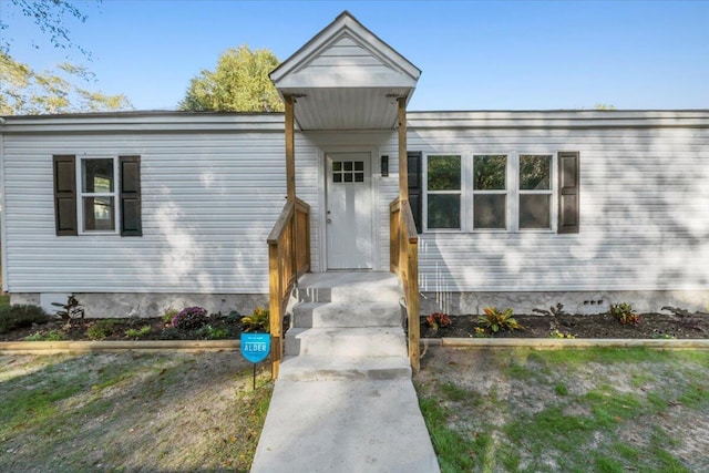 view of property entrance