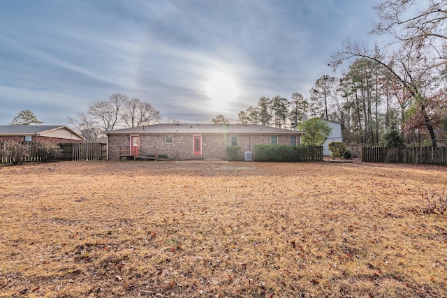 view of rear view of property