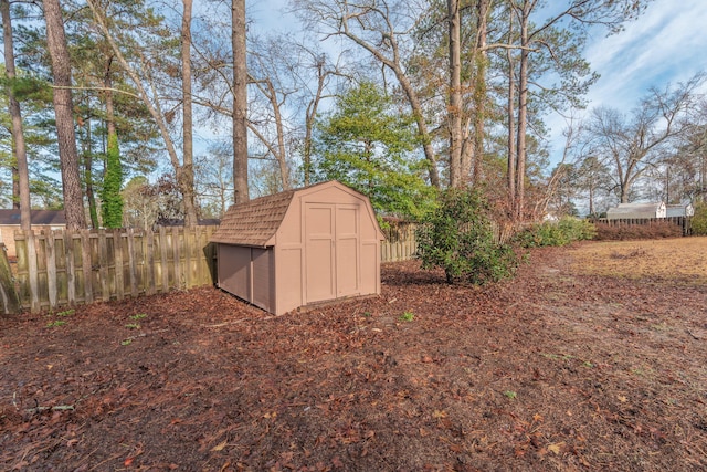 view of outdoor structure