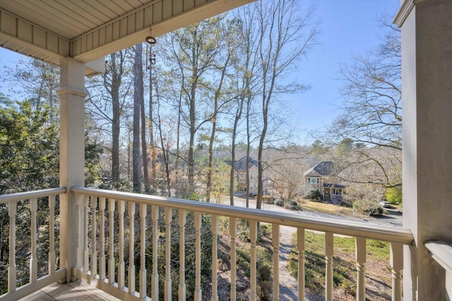 view of balcony