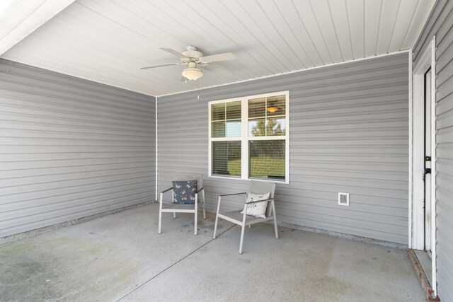 7058 Summerton Dr, Augusta, GA 30909 - view of patio with a ceiling fan