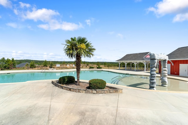 7058 Summerton Dr, Augusta, GA 30909 - pool with a gazebo and a patio area