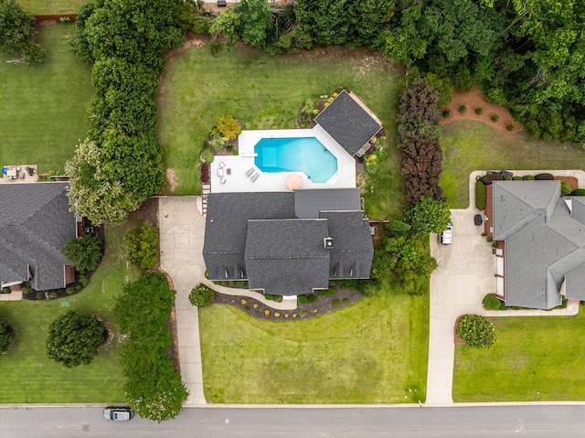 1423 Knob Hill Cir, Evans, GA 30809 - bird's eye view of a pool area