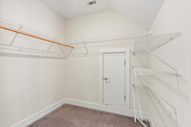 1404 Feldspar Ct, Augusta, GA 30909 - spacious closet featuring carpet floors and vaulted ceiling