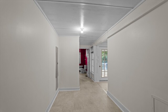 223 E Robert Toombs Ave, Washington, GA 30673 - corridor with baseboards and crown molding