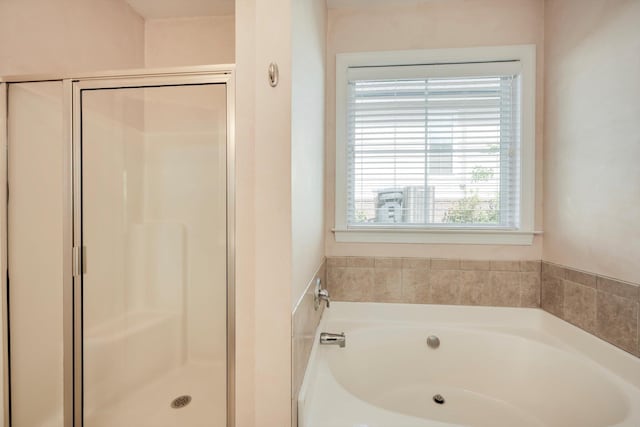 1102 Highmoor Ln, Evans, GA 30809 - bathroom featuring a stall shower and a garden tub