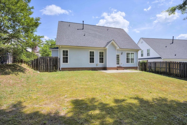 1102 Highmoor Ln, Evans, GA 30809 - back of property featuring a shingled roof and a patio