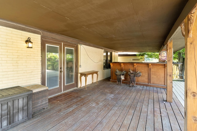 3413 Sutton Pl, Augusta, GA 30906 - wooden deck featuring outdoor dry bar