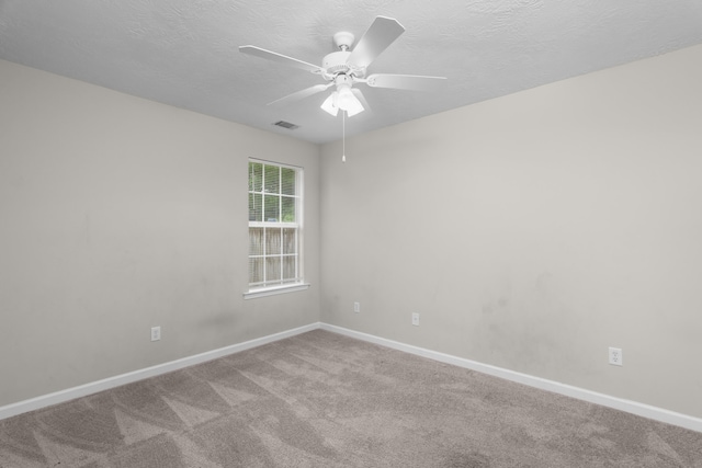 159 Redbud Dr, North Augusta, SC 29841 - empty room featuring carpet, a ceiling fan, and a textured ceiling