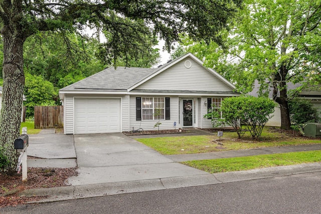 159 Redbud Dr, North Augusta, SC 29841 - ranch-style home with driveway, an attached garage, and roof with shingles
