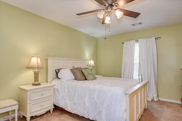 8030 Reagan Cir, Augusta, GA 30909 - bedroom featuring light colored carpet and ceiling fan