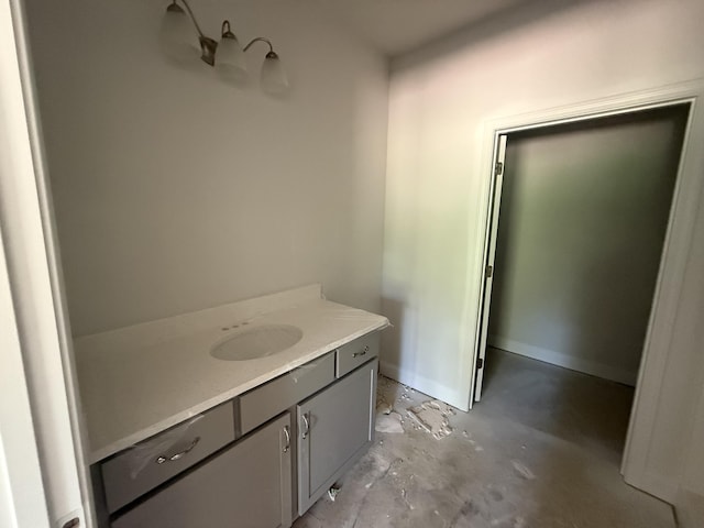 1141 Clareton Dr, Grovetown, GA 30813 - bathroom featuring unfinished concrete flooring and vanity