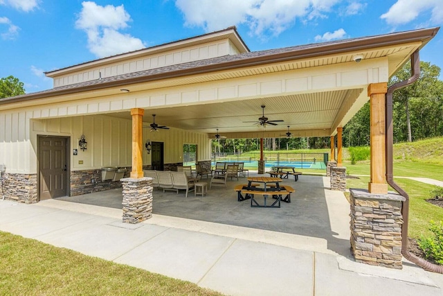 8120 Bannock Cir, Graniteville, SC 29829 - view of community featuring a patio area