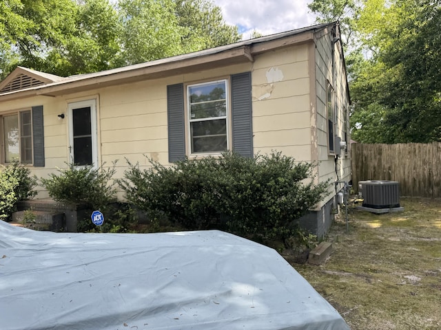 3216 Alpine Rd, Augusta, GA 30909 - view of side of home with cooling unit and fence