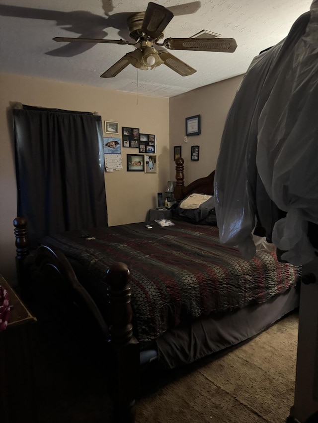 3216 Alpine Rd, Augusta, GA 30909 - carpeted bedroom with a ceiling fan