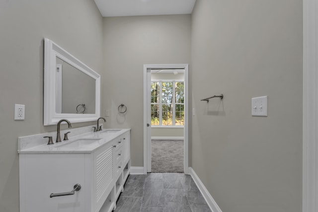 bathroom featuring vanity