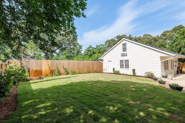 view of yard with a patio