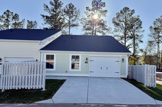 ranch-style house with a garage