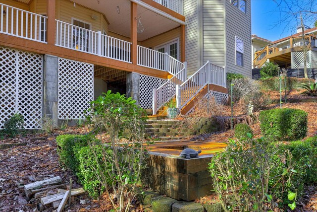 view of home's community with stairs