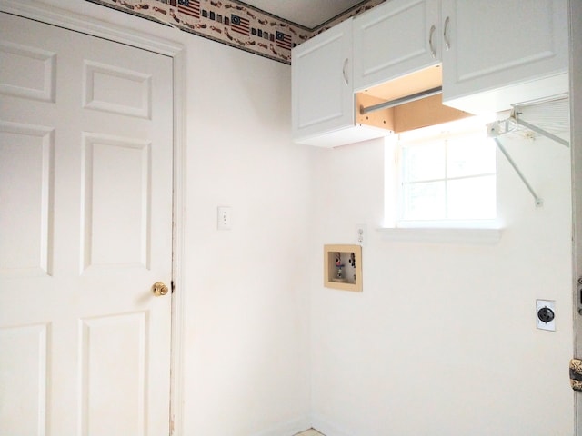 526 Timberchase Ln, Aiken, SC 29803 - laundry room featuring cabinet space, hookup for an electric dryer, hookup for a washing machine, and baseboards