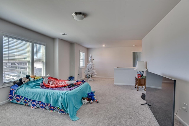 bedroom with carpet flooring