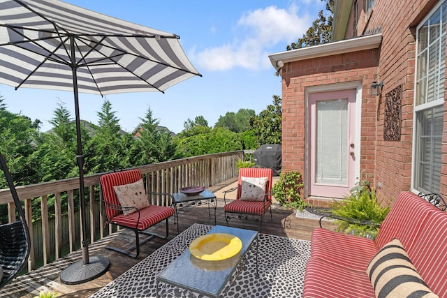 3637 Foxfire Pl, Martinez, GA 30907 - wooden terrace with a grill
