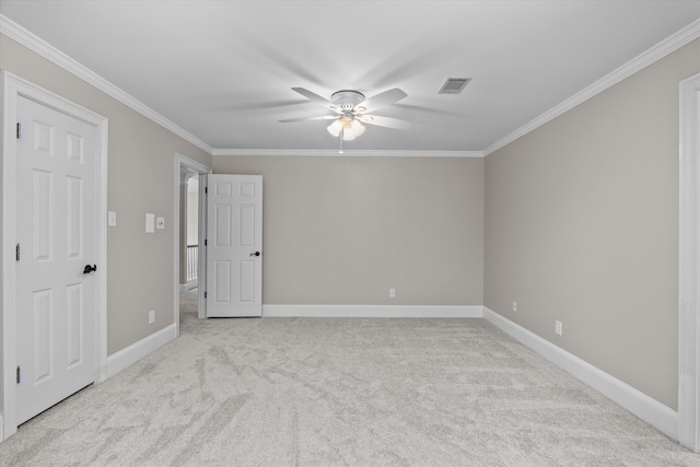 3997 Hammonds Fry, Evans, GA 30809 - carpeted spare room featuring a ceiling fan and ornamental molding
