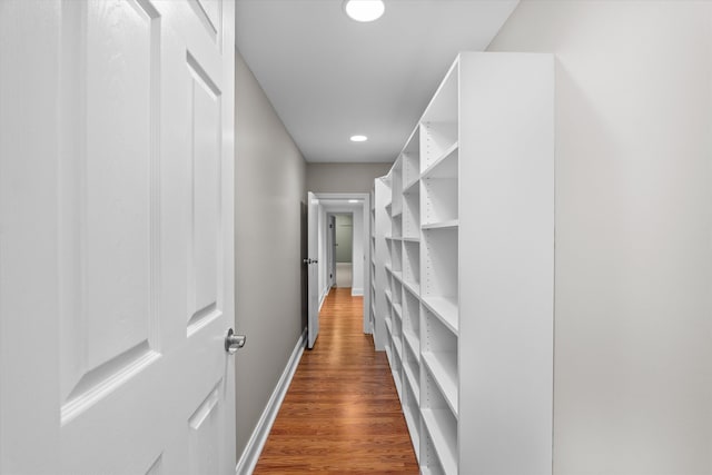 3997 Hammonds Fry, Evans, GA 30809 - hallway with dark wood-type flooring and recessed lighting
