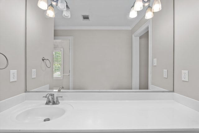 3997 Hammonds Fry, Evans, GA 30809 - bathroom featuring crown molding and vanity