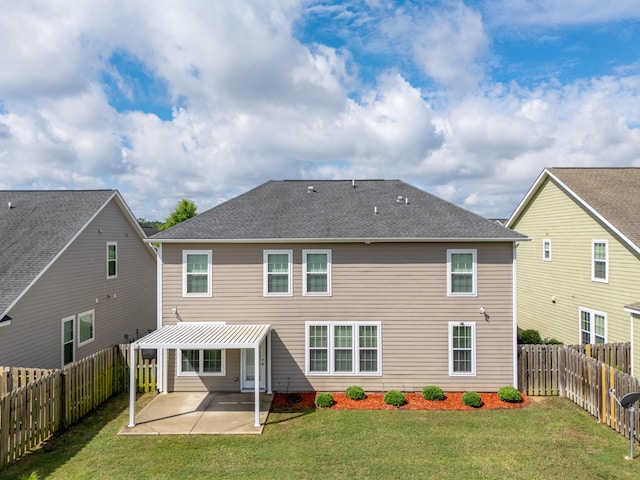 532 Bunchgrass St, Evans, GA 30809 - rear view of house featuring a patio area and a shingled roof