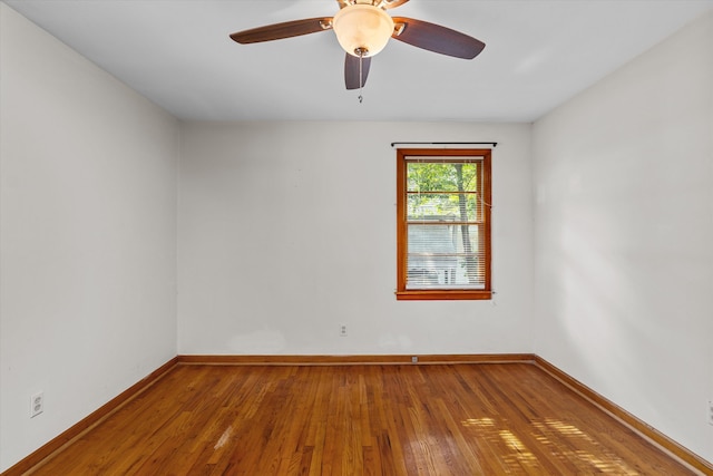 2211 Woodland Ave, Augusta, GA 30904 - spare room with wood finished floors and a ceiling fan