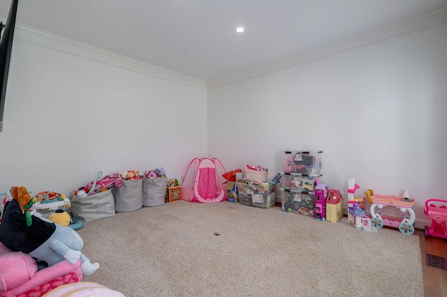 3665 Bay Point Ct, Martinez, GA 30907 - recreation room with crown molding and recessed lighting