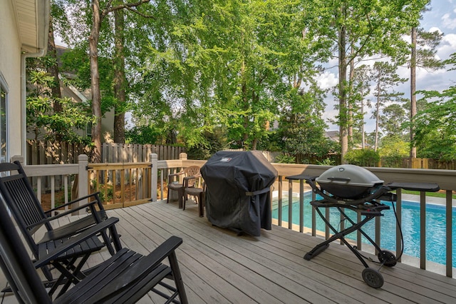 3665 Bay Point Ct, Martinez, GA 30907 - wooden terrace with a fenced backyard and area for grilling