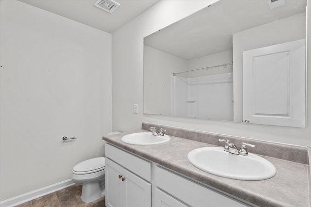 2965 Calli Crossing Dr, Graniteville, SC 29829 - bathroom with double vanity and a shower