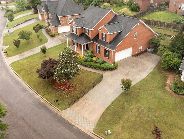aerial view of property and surrounding area