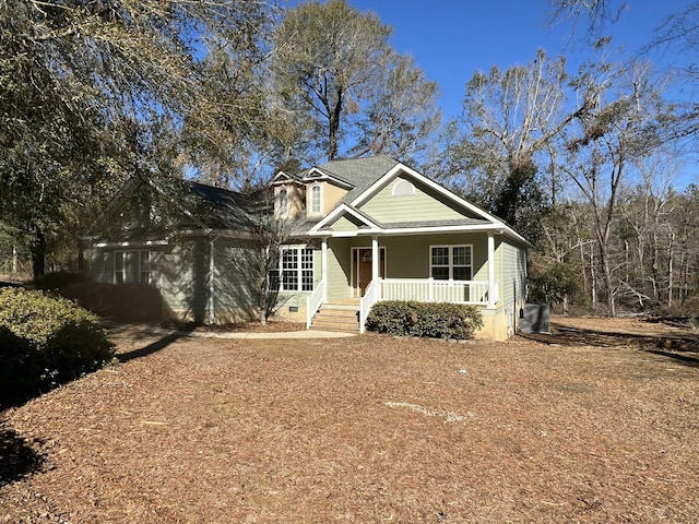 view of front of house with a porch