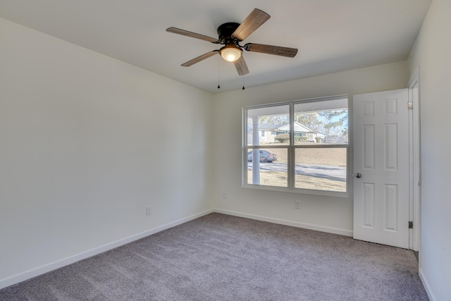 2140 Chadwick Rd, Augusta, GA 30906 - carpeted spare room featuring baseboards and a ceiling fan