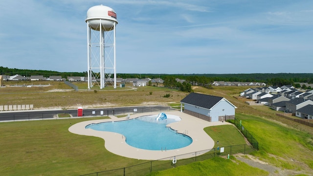 417 Kentbury Ct, Aiken, SC 29801 - community pool featuring a residential view and a patio